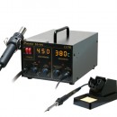 Паяльная станция SS-989B цифровая двухканальная (паяльник 60Вт, фен 24л/мин, LED-индикация, антистатическая защита)