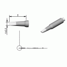 Картридж-наконечник JBC C105-113 лопатка, 1.0 х 0.3 мм