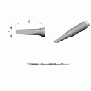 Картридж-наконечник JBC C105-115 лопатка, 1.0 мм, 