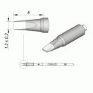 Картридж-наконечник JBC C105-221 лопатка, 1.3 х 0.3 мм
