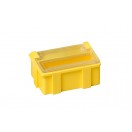 Коробка антистатическая для SMD 37x12x15 мм желтая, с прозрачной крышкой 5101.Y.881