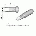 Картридж-наконечник JBC C105-222 лопатка, 1.6 х 0.3 мм