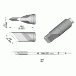Картридж-наконечник JBC С245-157E ножевидный, скошенный 7,2 х 0,1 мм