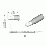 Картридж-наконечник JBC C245-161E лопатка 3.2 х 0.8 мм