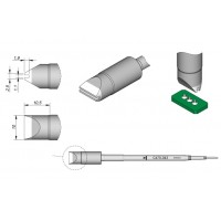 Картридж-наконечник JBC C470-043 для пайки кабеля или штырьковых выводов до Ø=1,0 мм