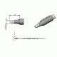 Картридж-наконечник JBC C210-008 лопатка 1.3 х 0.6 мм
