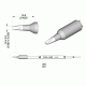 Картридж-наконечник JBC C245-160E лопатка 1.6 х 0.5 мм