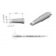 Картридж-наконечник JBC C245-757 A= 3,2 мм / B= 1,5 мм / С= 1,25 мм / D=1,4 мм / E= 13,5 мм